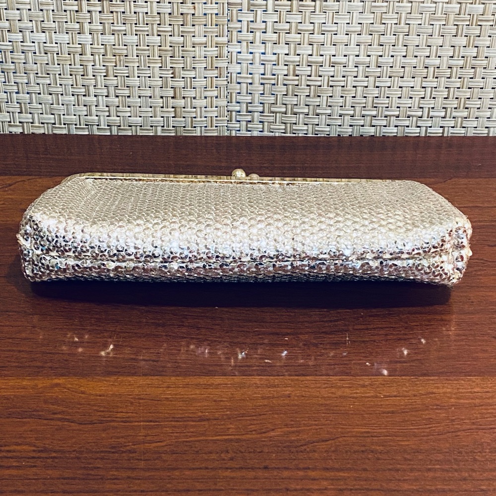 🌟HP🌟NWOT Gold Sequin Handbag/Clutch by Aldo - Picture 10 of 12